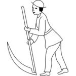 Man with a scythe